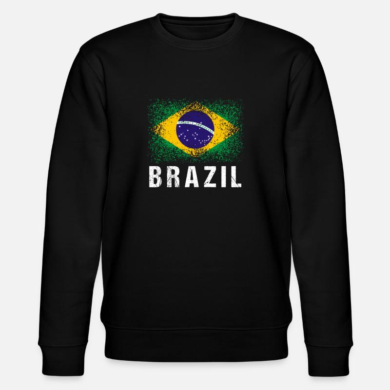 Brasilien - Stanley/Stella Unisex Bio-Sweatshirt CHANGER  - Schwarz