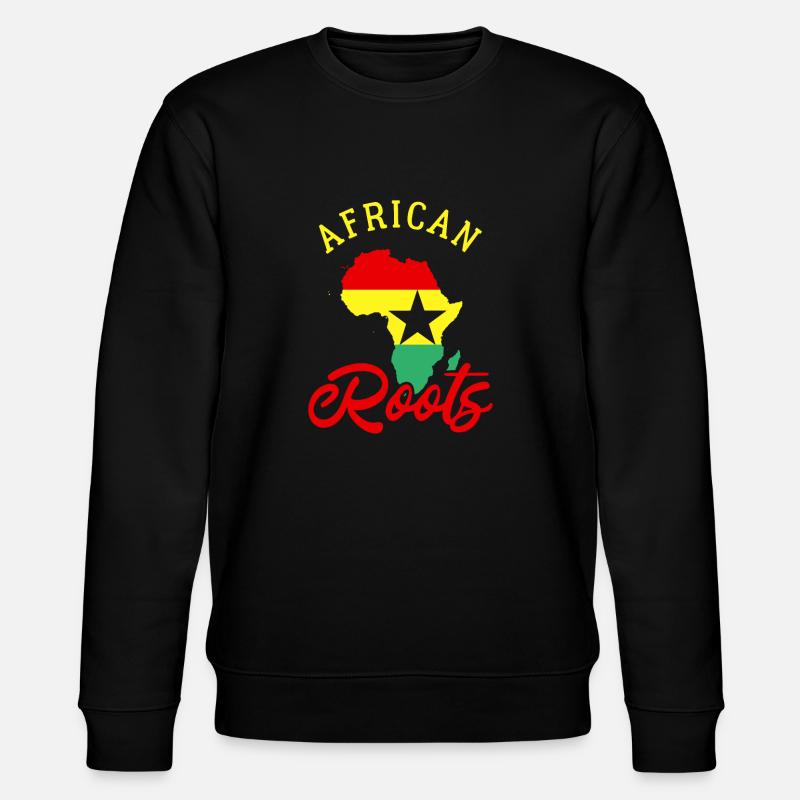 Ghana - Stanley/Stella Unisex Bio-Sweatshirt CHANGER  - Schwarz