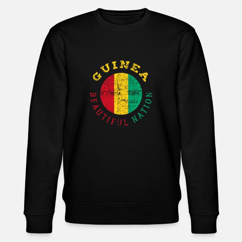 Guinea - Stanley/Stella Unisex Bio-Sweatshirt CHANGER  - Schwarz