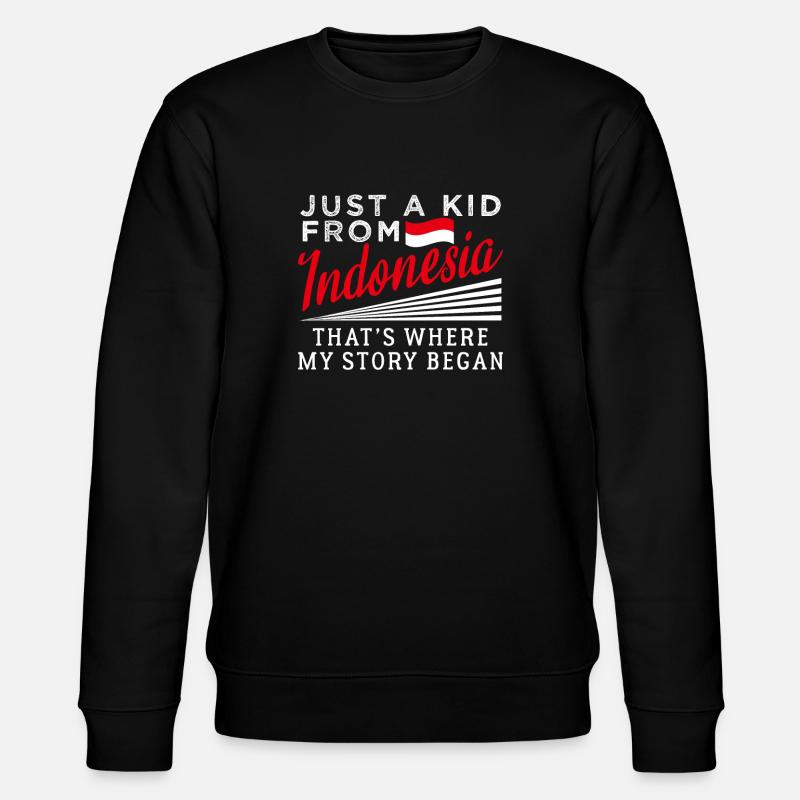 Indonesien - Stanley/Stella Unisex Bio-Sweatshirt CHANGER  - Schwarz