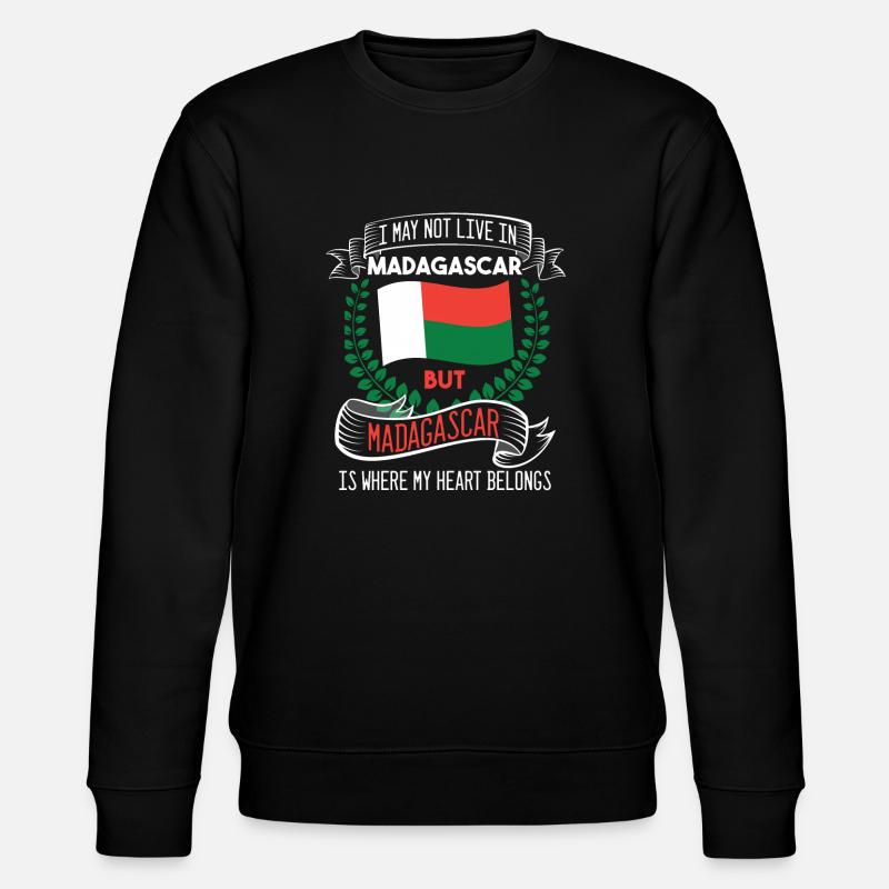 Madagaskar - Stanley/Stella Unisex Bio-Sweatshirt CHANGER  - Schwarz