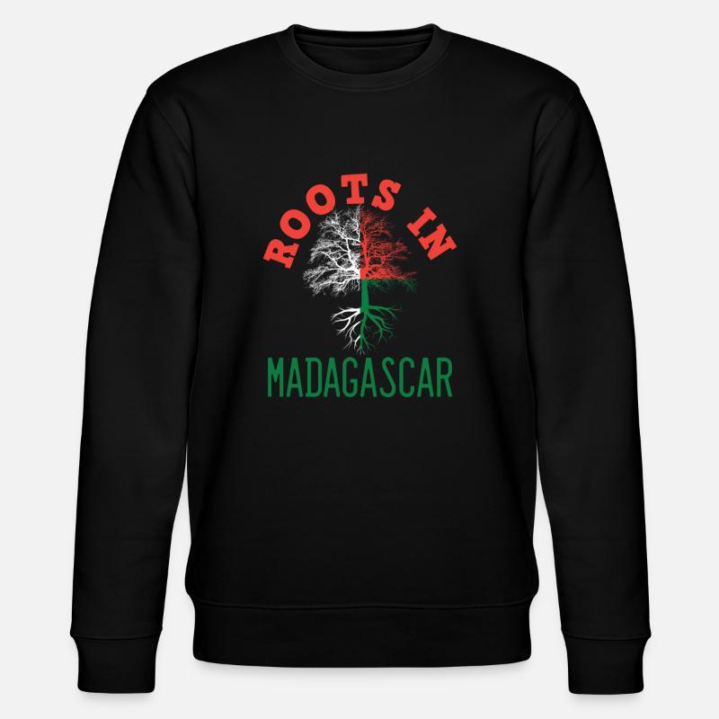 Madagaskar - Stanley/Stella Unisex Bio-Sweatshirt CHANGER  - Schwarz