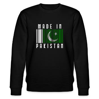 Pakistan - Stanley/Stella CHANGER Unisex Organic Sweatshirt - black - Front - Nik (191cm) & Marisol (170cm)