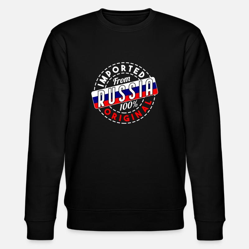 Russland - Stanley/Stella Unisex Bio-Sweatshirt CHANGER  - Schwarz
