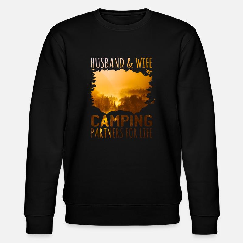 Camping Paar - Stanley/Stella Unisex Bio-Sweatshirt CHANGER  - Schwarz