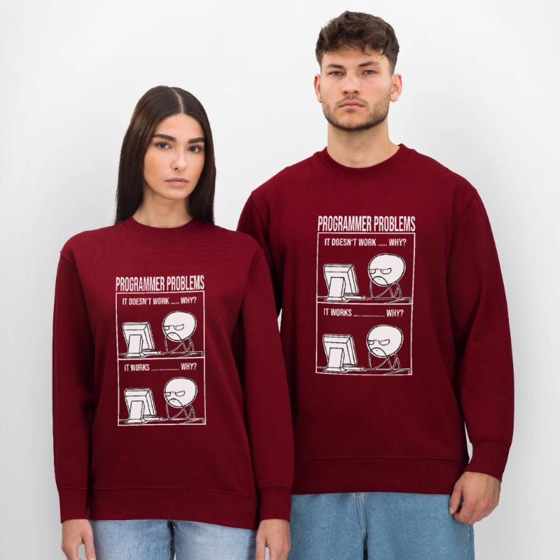 Programmier problems lustig Informatiker Student Stanley/Stella Unisex Bio-Sweatshirt CHANGER 
