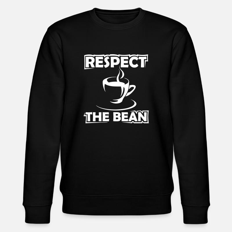 Respect The Bean - Stanley/Stella Unisex Bio-Sweatshirt CHANGER  - Schwarz