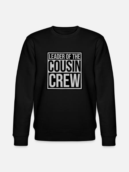 Leader Cousin Crew Team - Stanley/Stella CHANGER Unisex Organic Sweatshirt - black