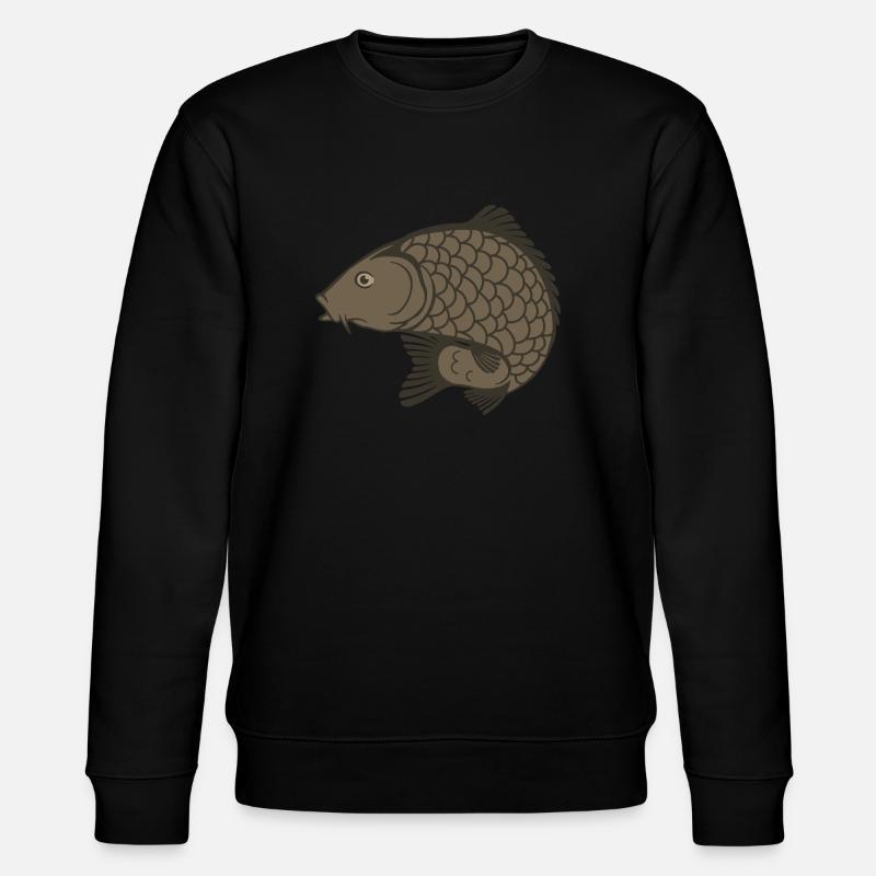 Nature Carp - Stanley/Stella Unisex Bio-Sweatshirt CHANGER  - Schwarz