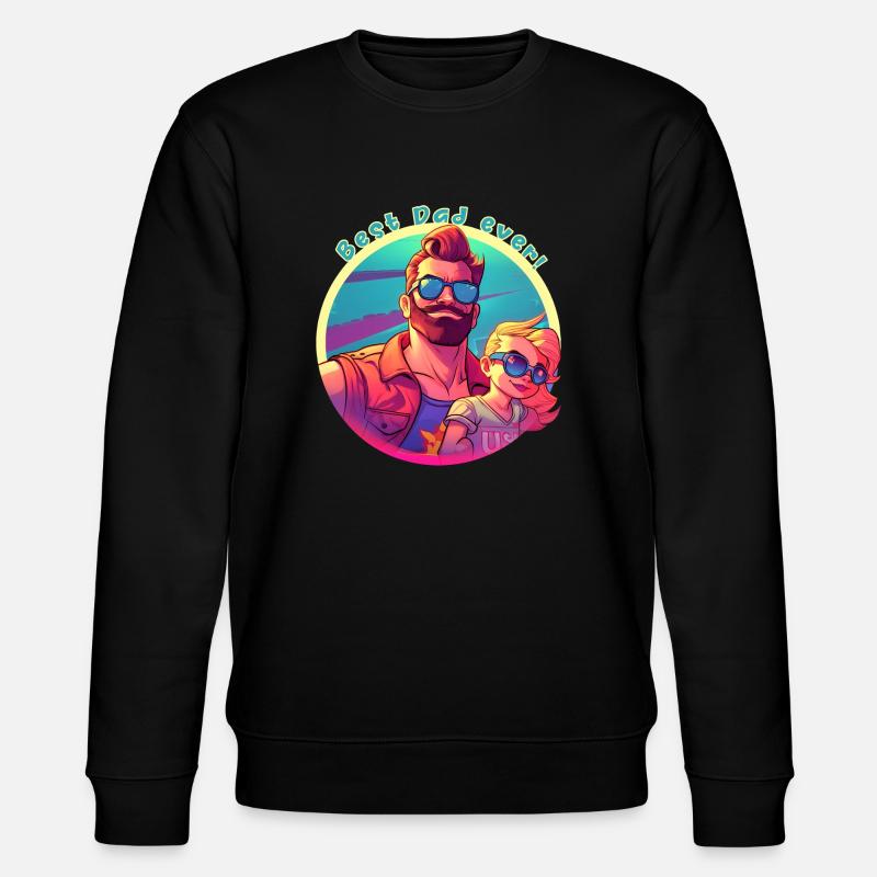 Best Dad ever! - Stanley/Stella Unisex Bio-Sweatshirt CHANGER  - Schwarz