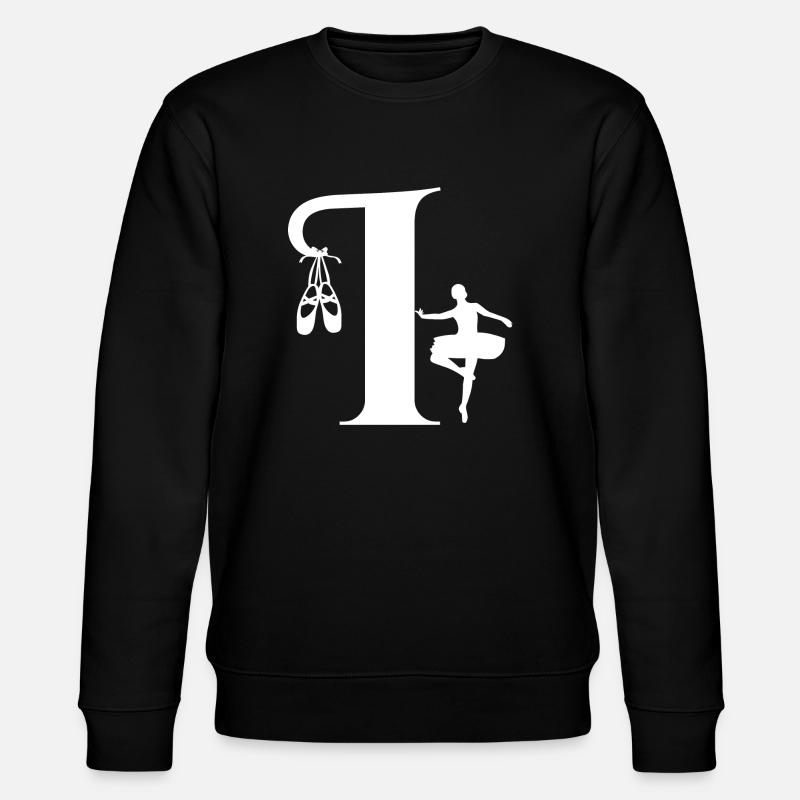 Buchstabe i Ballerina - Stanley/Stella Unisex Bio-Sweatshirt CHANGER - Schwarz