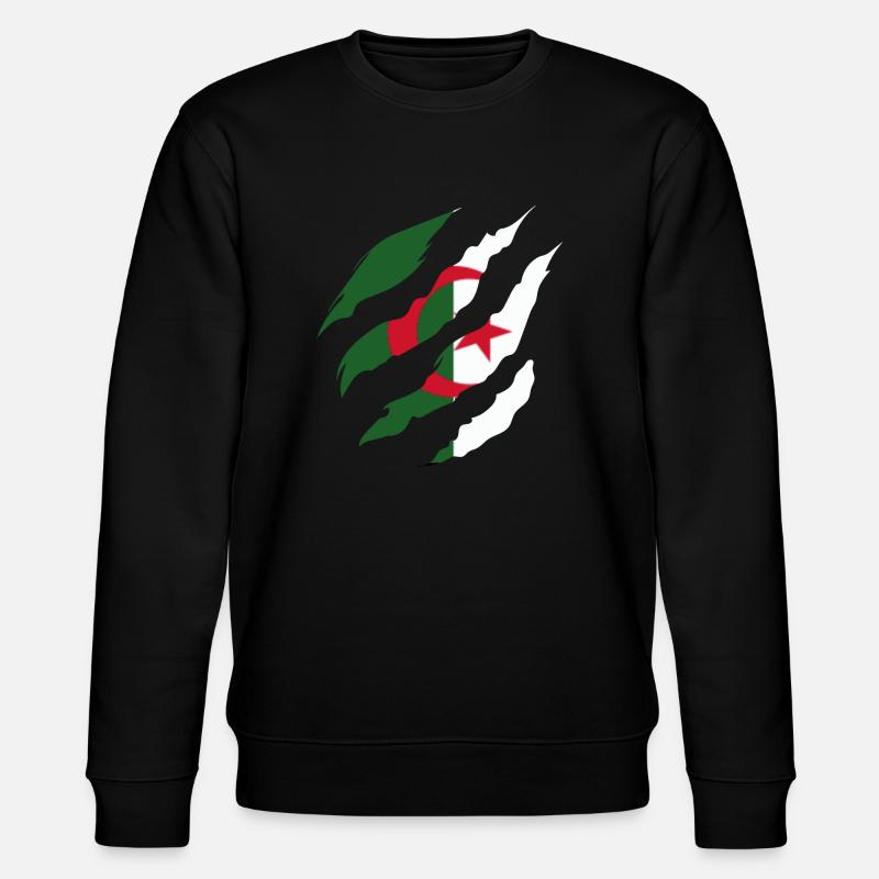 Algerian Flag - Algerian Gift Idea - Stanley/Stella CHANGER Unisex Organic Sweatshirt - black
