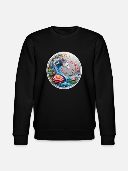 Asian Dragon - Stanley/Stella CHANGER Unisex Organic Sweatshirt - black