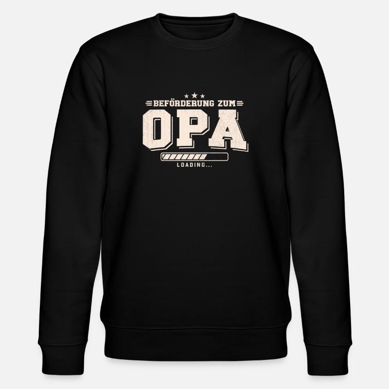 Beförderung zum Opa loading - Stanley/Stella Unisex Bio-Sweatshirt CHANGER  - Schwarz