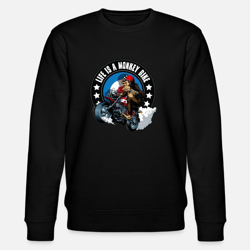 Vélo de singe - Sweat bio CHANGER Stanley/Stella Unisexe - noir