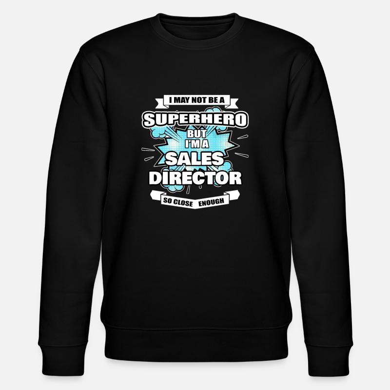 Verkaufsleiter Geschenk Superheld Verkaufsleiter - Stanley/Stella Unisex Bio-Sweatshirt CHANGER  - Schwarz