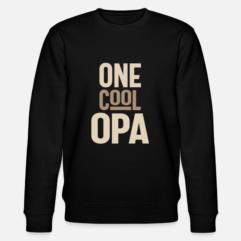 Ein cooler Opa - Stanley/Stella Unisex Bio-Sweatshirt CHANGER  - Schwarz