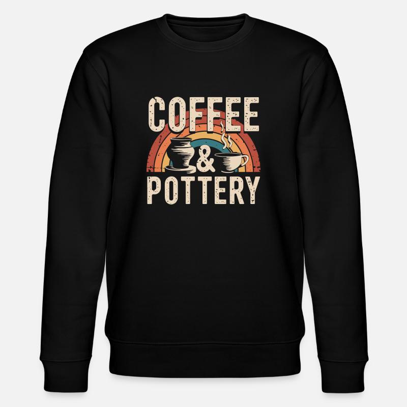 Töpfer Kaffee & Töpfern - Stanley/Stella Unisex Bio-Sweatshirt CHANGER - Schwarz