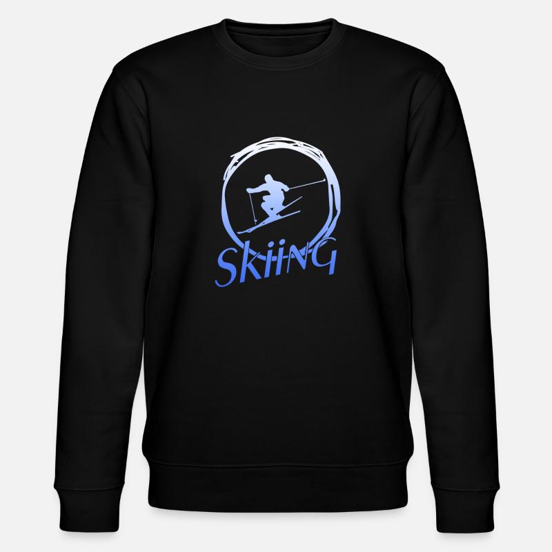 Skiing - Stanley/Stella Unisex Bio-Sweatshirt CHANGER - Schwarz