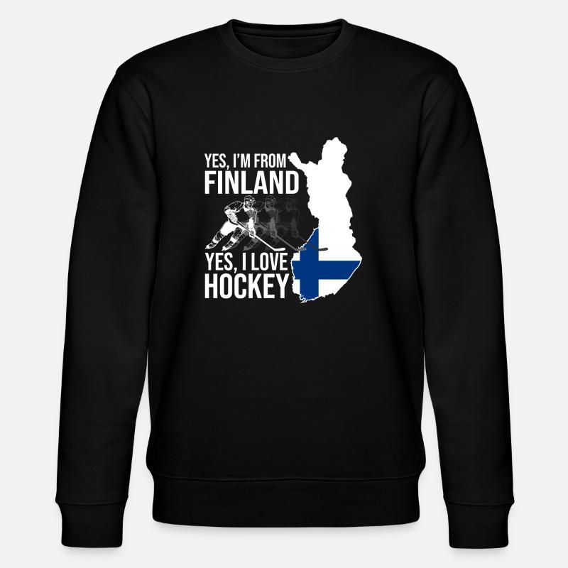 Graphique de hockey en Finlande - Sweat bio CHANGER Stanley/Stella Unisexe - noir