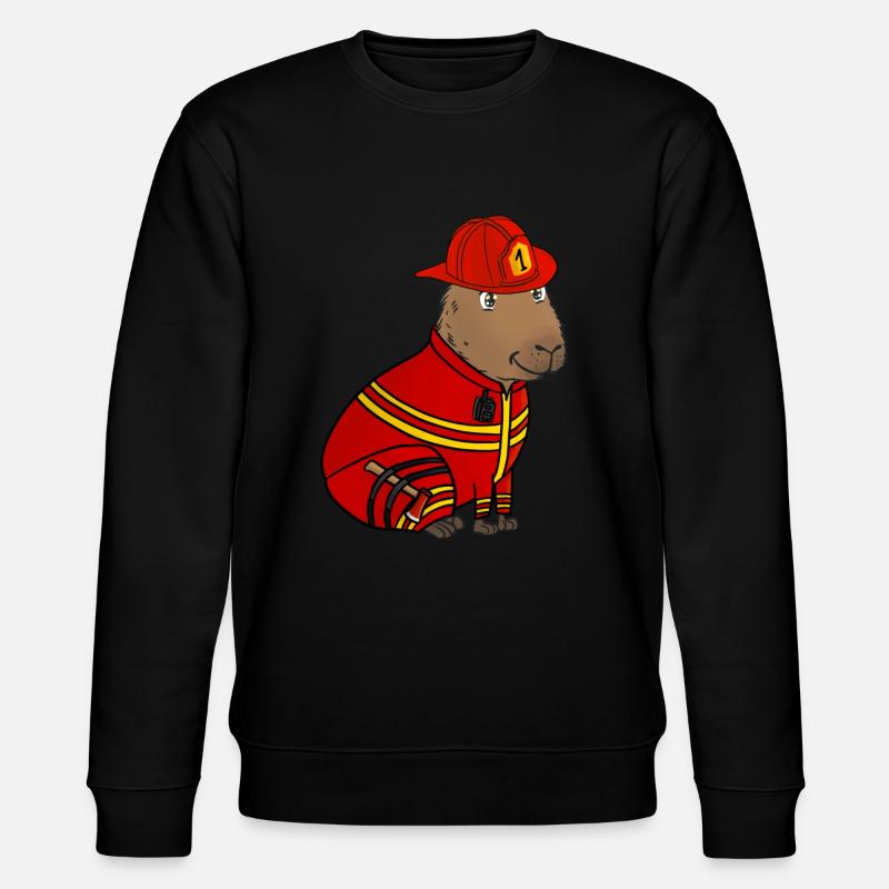 Pompier de Capybara - Sweat bio CHANGER Stanley/Stella Unisexe - noir