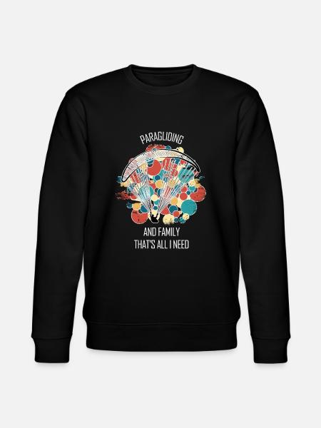 Paragliding Gleitschirm Paragleiter Paraglider - Stanley/Stella CHANGER Unisex Organic Sweatshirt - black