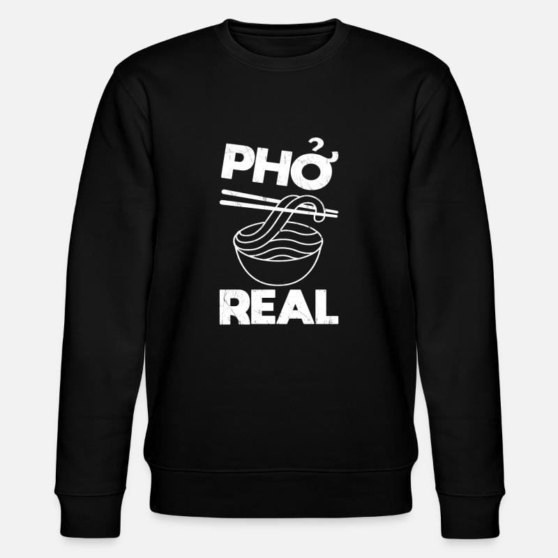 Pho Suppe Lustig - Stanley/Stella Unisex Bio-Sweatshirt CHANGER  - Schwarz