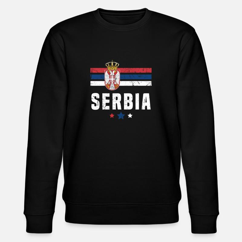 Serbie Drapeau serbe - Sweat bio CHANGER Stanley/Stella Unisexe - noir