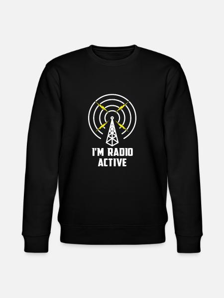 Ham Radio Funny Radioactive - Stanley/Stella CHANGER Unisex Organic Sweatshirt - black