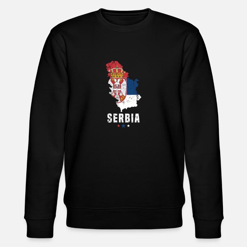 Serbie Drapeau serbe - Sweat bio CHANGER Stanley/Stella Unisexe - noir