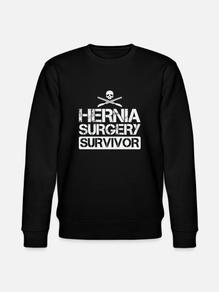 Hernia Surgery Survivor Funny - Stanley/Stella CHANGER Unisex Organic Sweatshirt - black