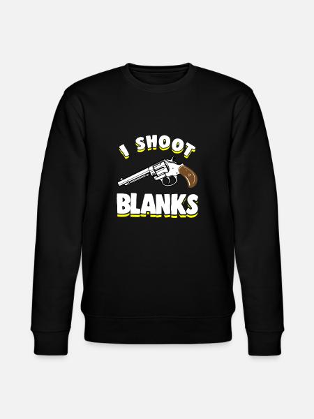 Funny Vasectomy Shoot Blanks - Stanley/Stella CHANGER Unisex Organic Sweatshirt - black
