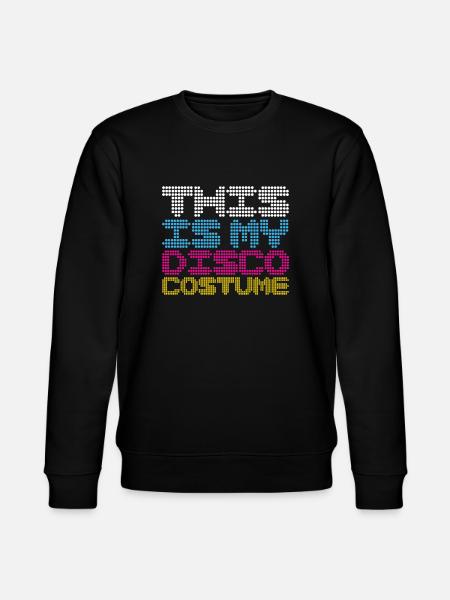 Disco Halloween Costume Apparel - Stanley/Stella CHANGER Unisex Organic Sweatshirt - black