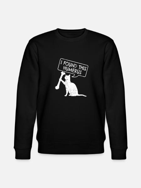 Drôle d’anatomie Chat Humérus - Sweat bio CHANGER Stanley/Stella Unisexe - noir