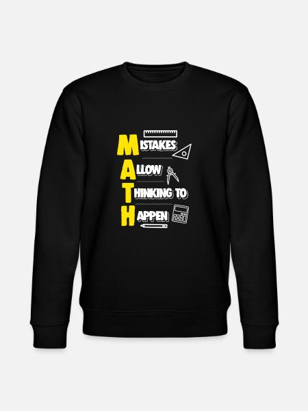 Math Teacher Apparel - Stanley/Stella CHANGER Unisex Organic Sweatshirt - black