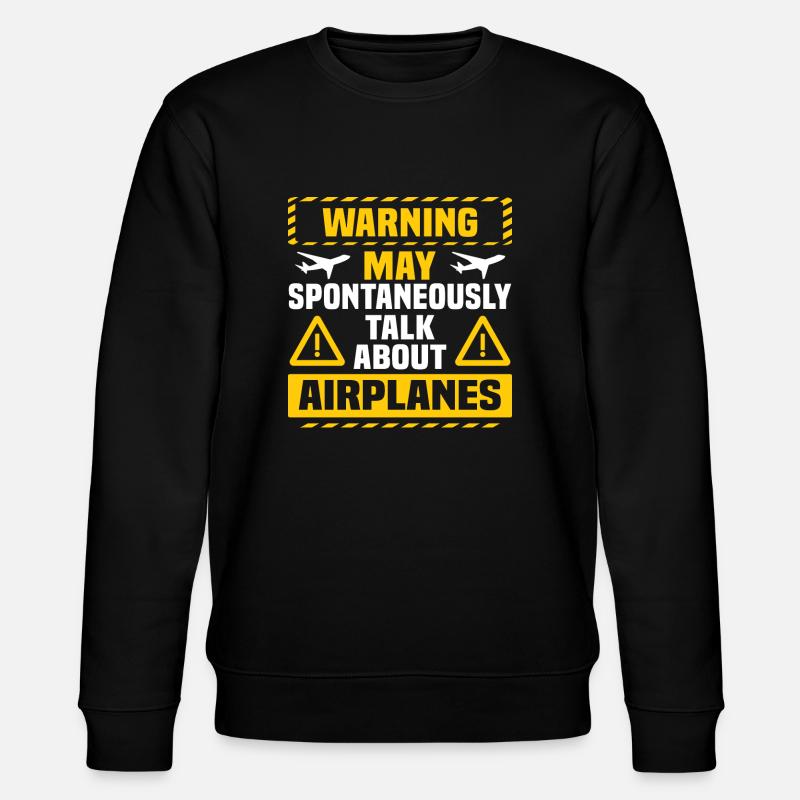 Avions Drôle de pilote - Sweat bio CHANGER Stanley/Stella Unisexe - noir