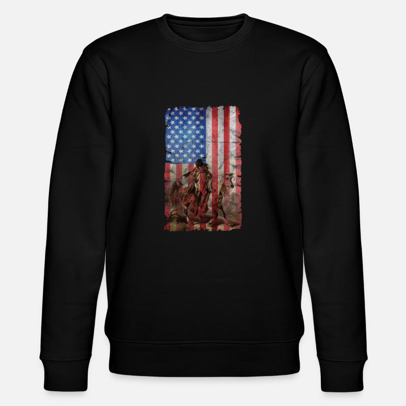 Drapeau amérindien des États-Unis - Sweat bio CHANGER Stanley/Stella Unisexe - noir