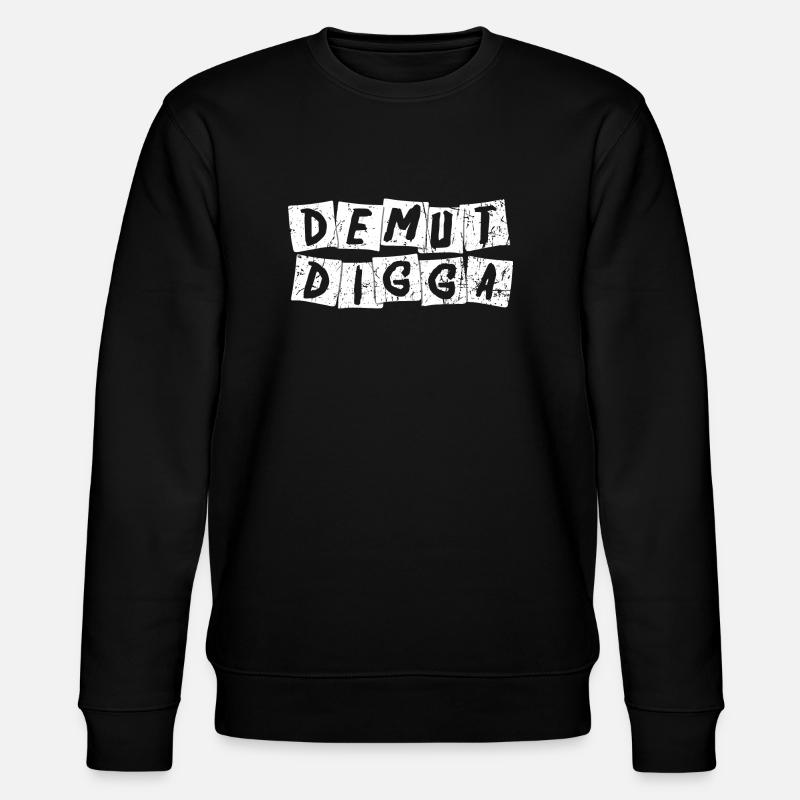 Demut Digga - Stanley/Stella Unisex Bio-Sweatshirt CHANGER  - Schwarz