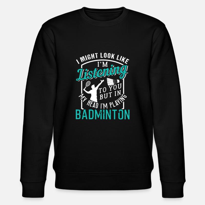 Ballon à plumes badminton - Sweat bio CHANGER Stanley/Stella Unisexe - noir