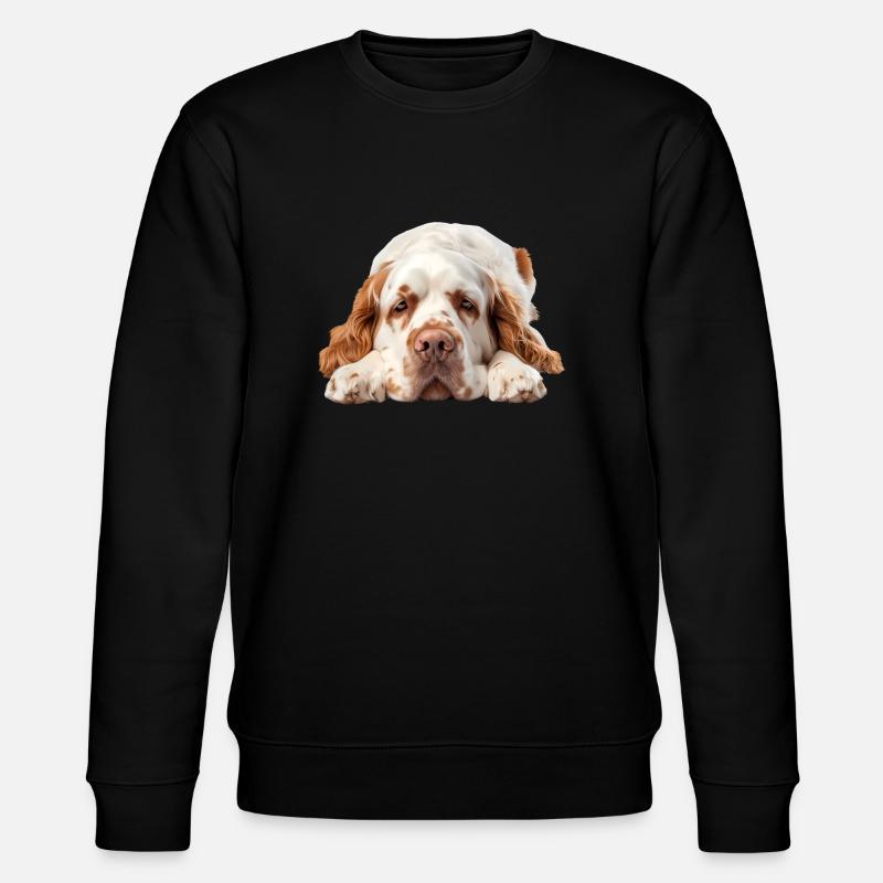 Épagneul Clumber - Sweat bio CHANGER Stanley/Stella Unisexe - noir