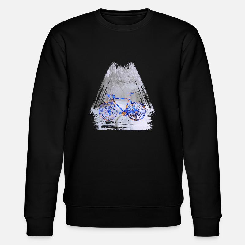 bicycle winter e 112 - Stanley/Stella CHANGER Unisex Organic Sweatshirt - black