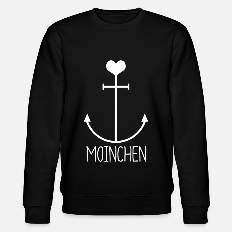 Moinchen - Stanley/Stella Unisex Bio-Sweatshirt CHANGER  - Schwarz