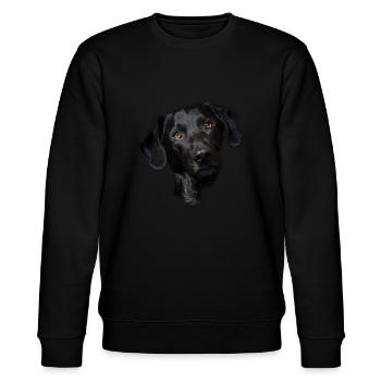Visage de chien Labrador noir - Sweat bio CHANGER Stanley/Stella Unisexe - noir - Devant - Nik (191cm) & Marisol (170cm)