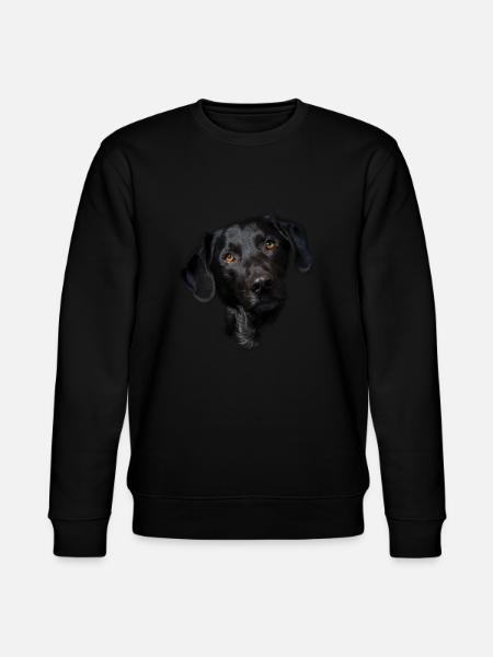 Sort labrador hund ansigt - Stanley/Stella økologisk unisex-sweatshirt CHANGER  - sort