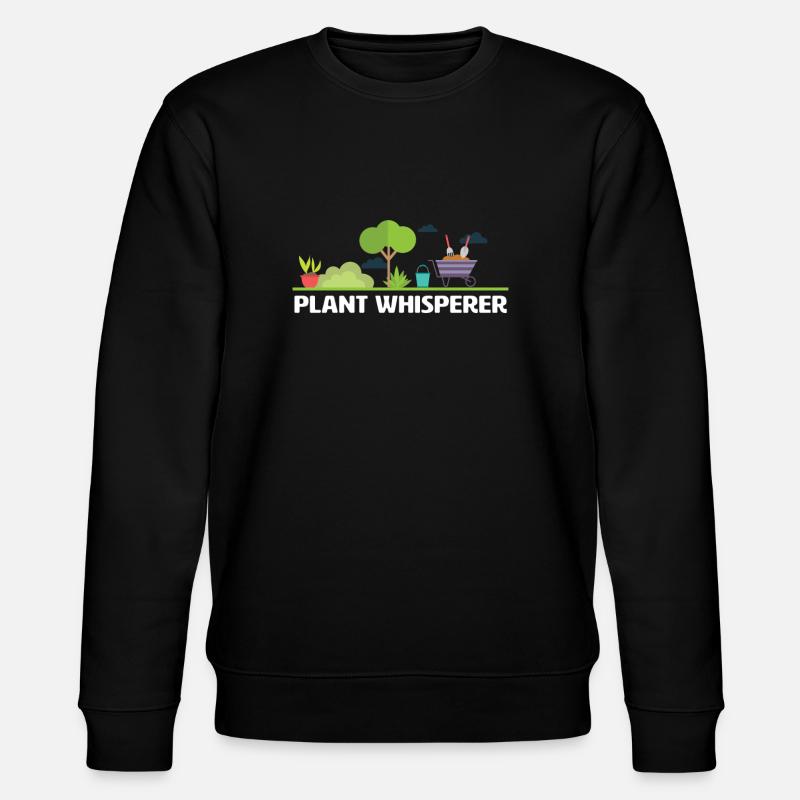 Gartenpflanzenflüsterer - Stanley/Stella Unisex Bio-Sweatshirt CHANGER  - Schwarz