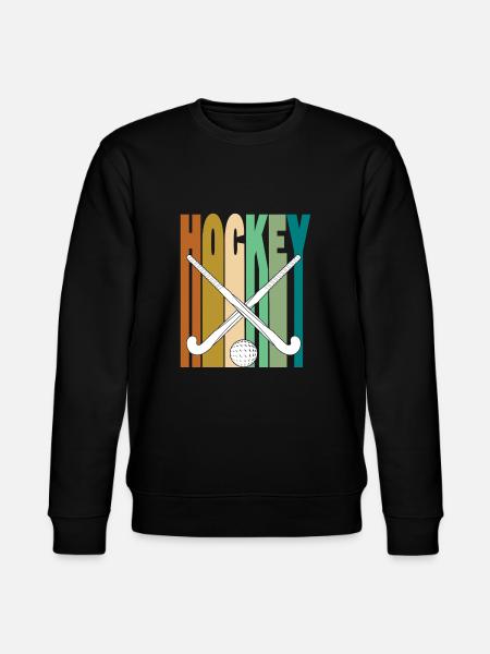 Feldhockey Retro - Stanley/Stella Unisex Bio-Sweatshirt CHANGER  - Schwarz