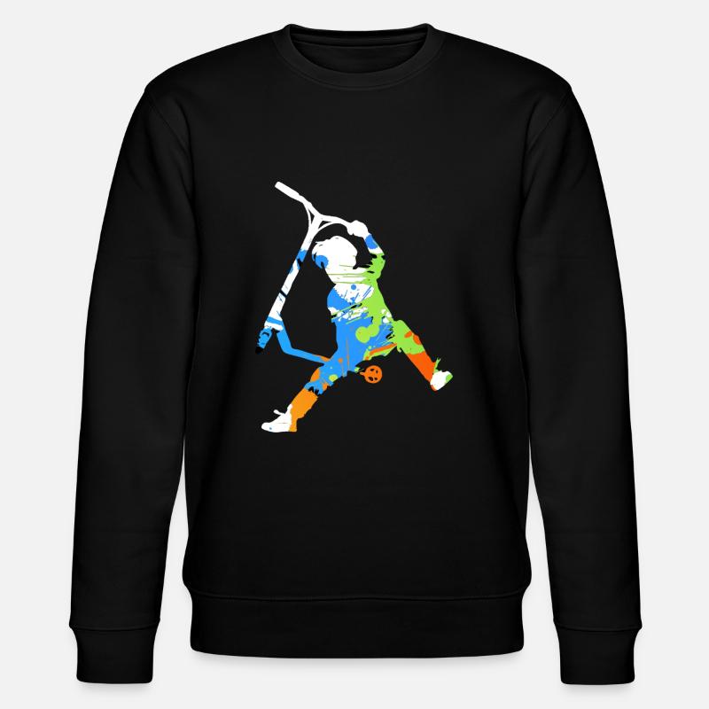 trottinette freestyle - Sweat bio CHANGER Stanley/Stella Unisexe - noir
