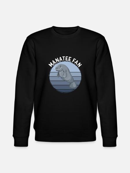 Manatee Fan - Stanley/Stella CHANGER Unisex Organic Sweatshirt - black