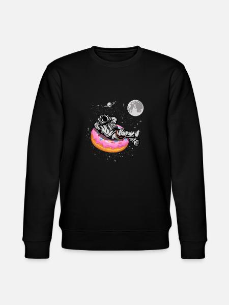 Spaceman On A Donut - Stanley/Stella CHANGER Unisex Organic Sweatshirt - black