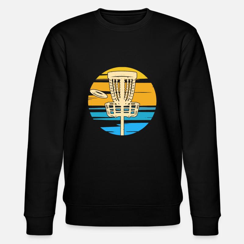 Disc Golf Sunset - Stanley/Stella CHANGER Unisex Organic Sweatshirt - black